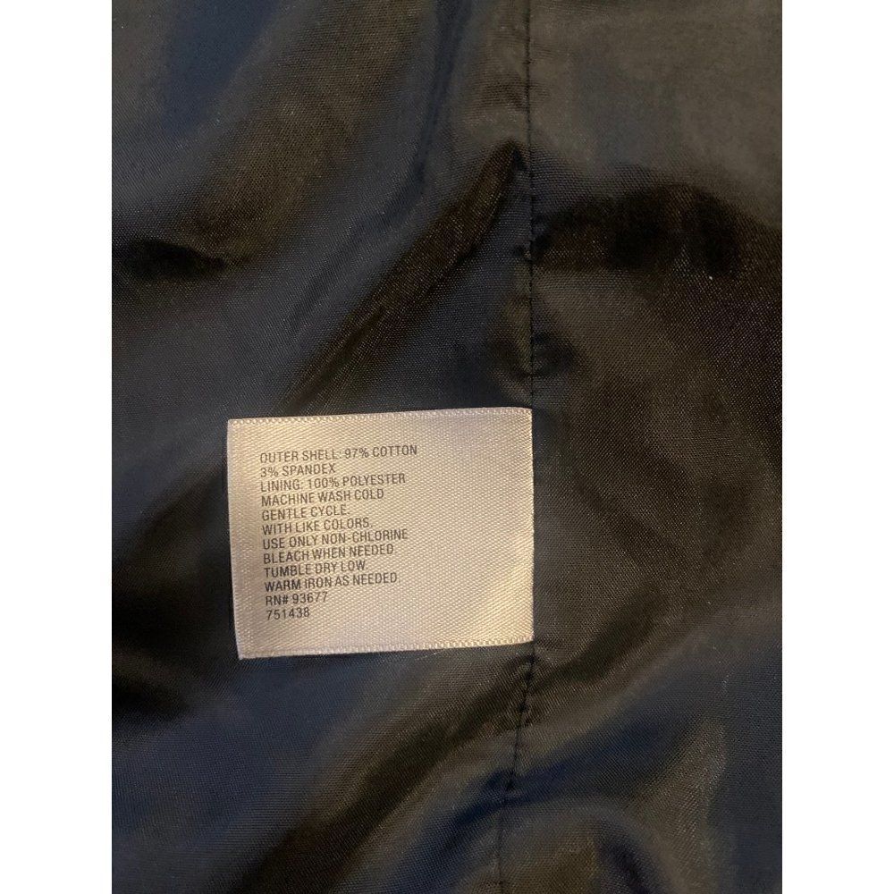 Worthington womens black/orange button down career blazer w front pockets sz med - Picture 6 of 8